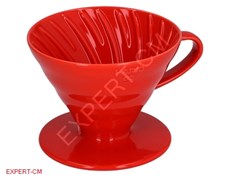 Воронка керамическая красная Hario VDC-02R на 1-4 чашки***
