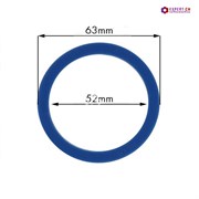 Кольцо уплотнительное группы из термостойкого синего силикона SPAZIALE d63х52мм h6.65мм