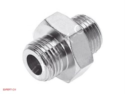Фитинг никелированный 1/8"M-1/8"M 5112100 - фото 15912