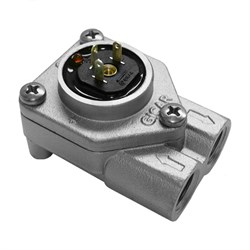 Расходомер (флоуметр) GICAR (латунь CW510L) 1/4" с LED, разъем NSF 5110001 - фото 20832