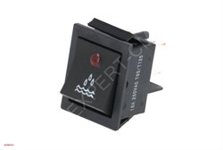 Эл.включатель (красный) 30х22мм 250В 16А 5113169 - фото 21169