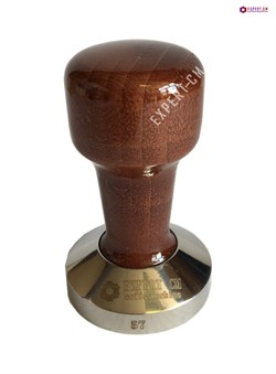 Темпер сталь с коричневой ручкой (дерево) d57мм EXPERT-CM 5017010 - фото 22918