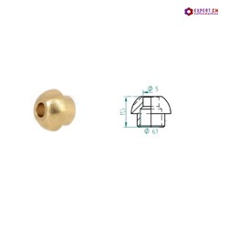 Наконечник для пайки медных трубок D 6мм под гайку 3/8" 5112137 - фото 26229