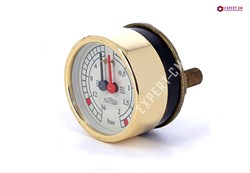 Манометр для ELEKTRA d60мм 2х шкала 0-2бар/0-16бар 1/8" (золотой/белый) 5110076 - фото 26634