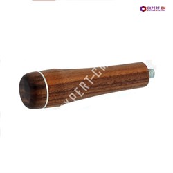 Ручка холдера M10 "ореховое дерево" с хромированным кольцом 5102251 - фото 28327