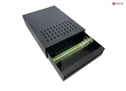 Нок-бокс выдвижной черный сталь 350x250x95 мм 5117611 - фото 29414