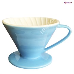 Воронка керамическая для приготовления кофе V60-02, синяя 5117741 - фото 29895