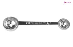 Мерная ложка сталь coffee scoop, двойная 15/30мл 5121031 - фото 30378