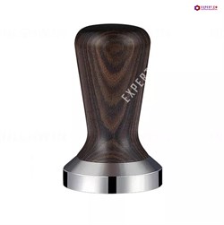 Темпер сталь с темной деревянной ручкой (Coffee Tamper) 58мм 5017162 - фото 30767