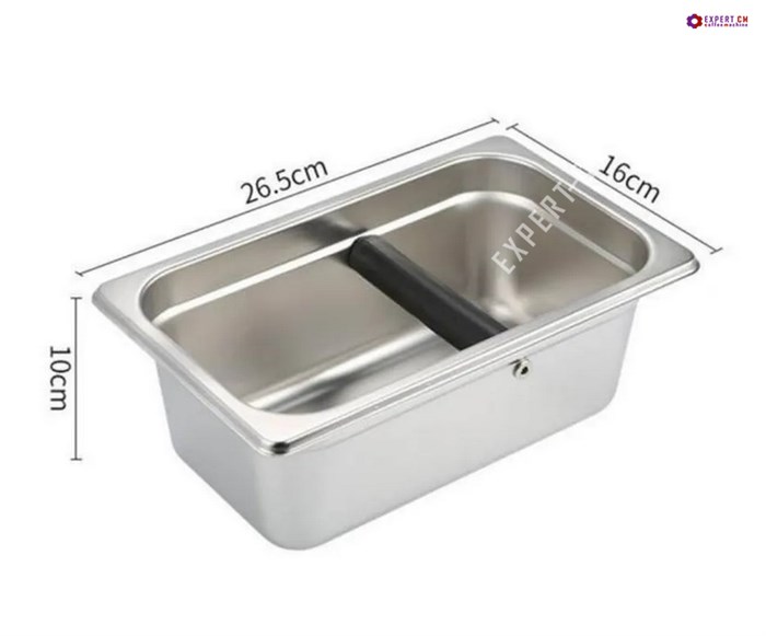 Нок-бокс Knock Box для кофейного жмыха, сталь 26,5x16x10см 5117090 - фото 32628