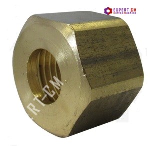 Гайка под ключ 25 H18 мм резьба 1/2" отверстие D12мм 5112156 - фото 32786