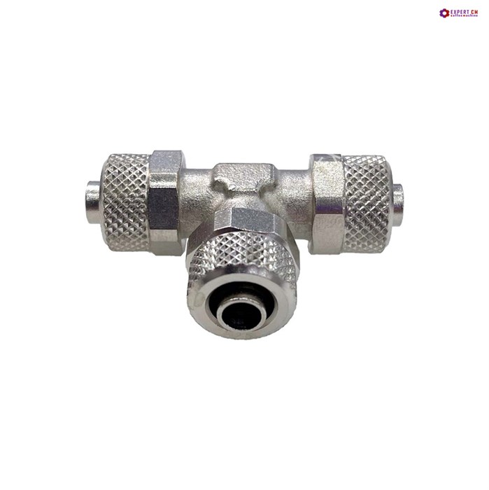 Фитинг-тройник обжимной Т-образный (латунь) для тефлоновой трубки d6/8 мм 5112162 - фото 33705