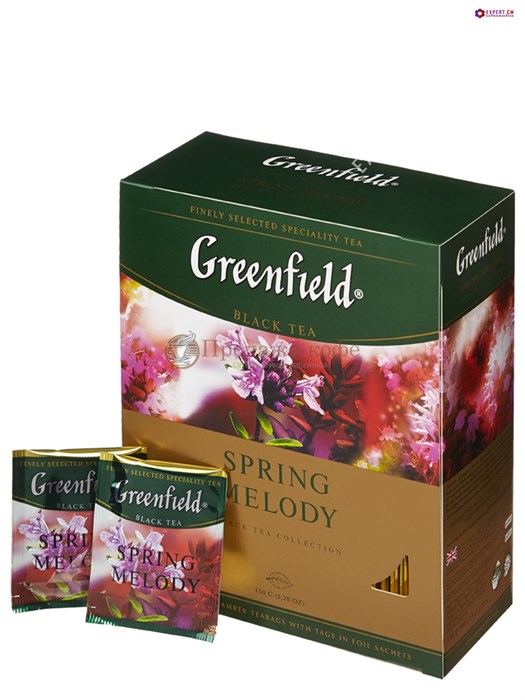 Чай черный Greenfield Spring Melody пакетированный 100 пакетиков в упаковке 001823 - фото 34450