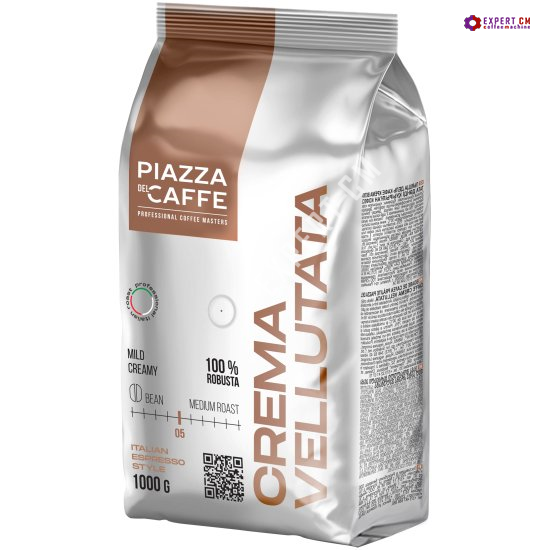 Кофе в зернах Piazza Del Caffe Crema Vellutata (Пьяцца Дель Кафе Крема Велютата) 1 кг, пакет с клапаном 002752 - фото 36816