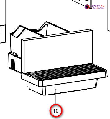 Сливной поддон в сборе Dr.Coffee F100 F200 7NN0762 - фото 38816