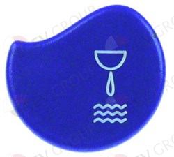 Заглушка декоративная ручки крана воды (синяя) BEZZERA 57713 - фото 8297