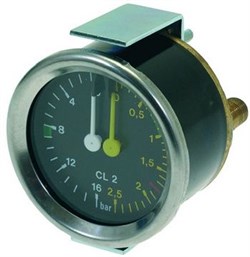 Манометр FUTURMAT/GRIMAC d60мм 2х шкала 0-2,5бар/0-16бар 5110049 - фото 9666