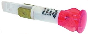 Лампочка индикатор (красный) d13мм 230В 5113030