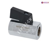 Кран шаровой 1/4"-1/4" FF L40мм с ручкой-флажок 5107054