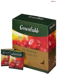 Чай фруктовый Greenfield Summer Bouquet пакетированный 100 пакетиков в упаковке 001822