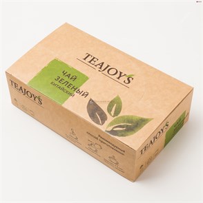 Чай зеленый TEAJOYS Китайский байховый, пакетики с ярлычками, 100 саше по 2 г. 001863