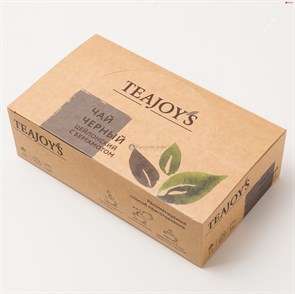 Чай черный TEAJOYS Цейлонский с бергамотом, пакетики с ярлычками, 100 саше по 2 г. 001864