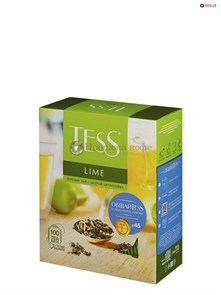 Чай зеленый Tess Lime, 100 пакетиков в упаковке 002748