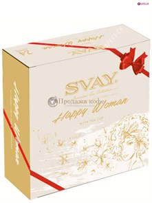 Чай ассорти Svay Happy Woman, упаковка 24 пирамидки (12 шт. по 2,5 г и 12 шт. по 2 г) 003790