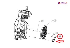 {{photo.Alt || photo.Description || 'Шатун (рычаг) нижнего поршня группы эспрессо U0000121167 Unicum'}}