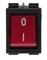 Выключатель эл. (красный) 30х22мм 250В 16А 5113001 - фото 20477