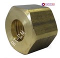 Гайка под ключ 25 H18 мм резьба 1/2" отверстие D12мм 5112156 - фото 32786