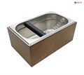 Нок-бокс (Knock Box) настольный широкий, светлое дерево 265x165x115мм 5117614 - фото 33215