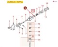 Прокладка поршня крана NUOVA SIMONELLI пар вода Viton d12х4,5мм h4мм 5109468