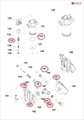Ремкомплект заварного узла Dr Coffee Proxima F10 F11 F12 F15 М12 С11 С12 CoffeeBreak 11101422