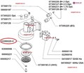 10 шт. Кольцо уплотнительное NUOVA SIMONELLI APPIA конус d71х56мм h8.2мм 5109172-10