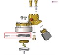 10 шт. Кольца уплотнительные группы кофемашины CONTI из силикона 72х56мм h8,7мм 5109365-10