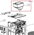 Бункер для кофе в сборе Dr Coffee  F15 F16 7NN2111